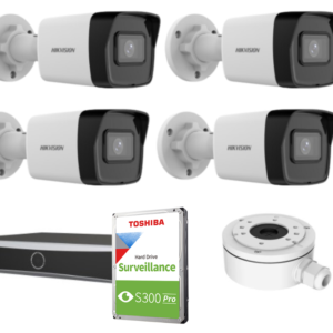 IP KAMERŲ KOMPLEKTAS HIKVISION (4 kameros)
